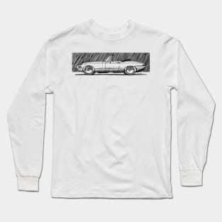 Sketchy drawing of the wonderful british classic roadster Long Sleeve T-Shirt